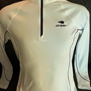 US Open Tennis Peter Millar Women s 1/4 Zip Pullover White Size Small